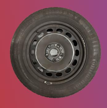 Preview: Continental Sommerreifen auf Stahlfelgen SKODA OCTAVIA - 205/55R16 - 4 Stück